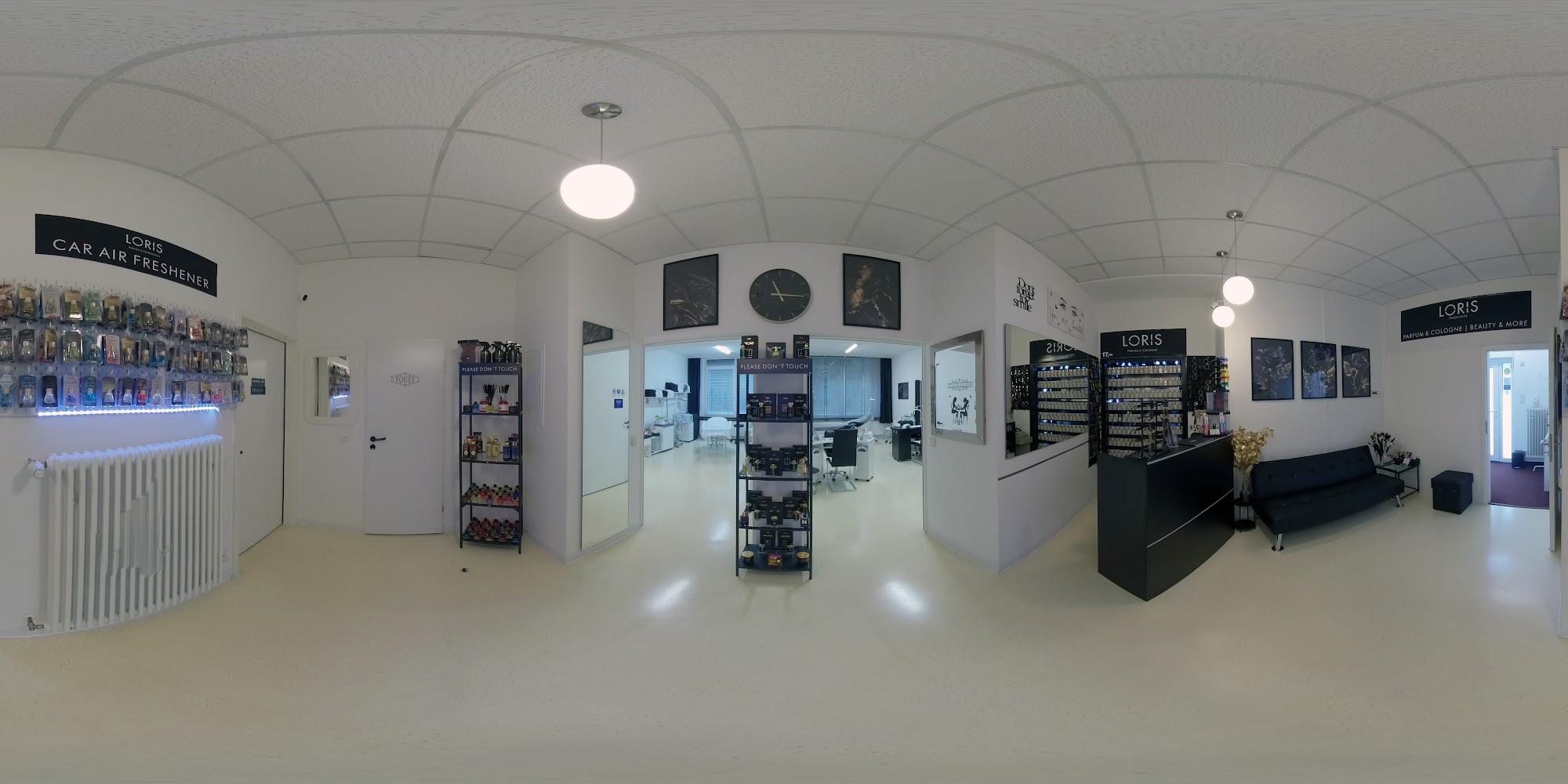 Loris Parfum reception and fragrance bar at Jada's Beautification, Landstuhl